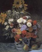 Pierre Renoir Mixed Flowers in an Earthenware Pot France oil painting reproduction